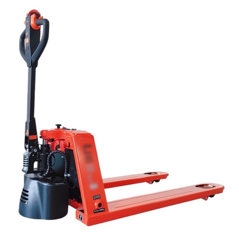 Pallet Truck Full Electric Pallet Jack 4400lbs Capacity, Trcuk with Emergency Key Switch, Jacks for Narrow Space Warehouse(55cm)