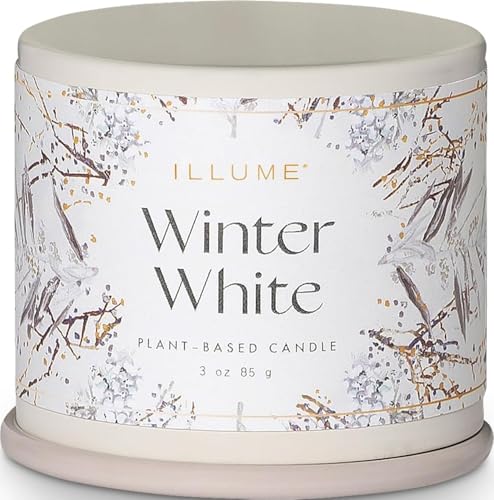 Image of Illume, Candle Tin Winter White Demi Vanity 3 Ounce