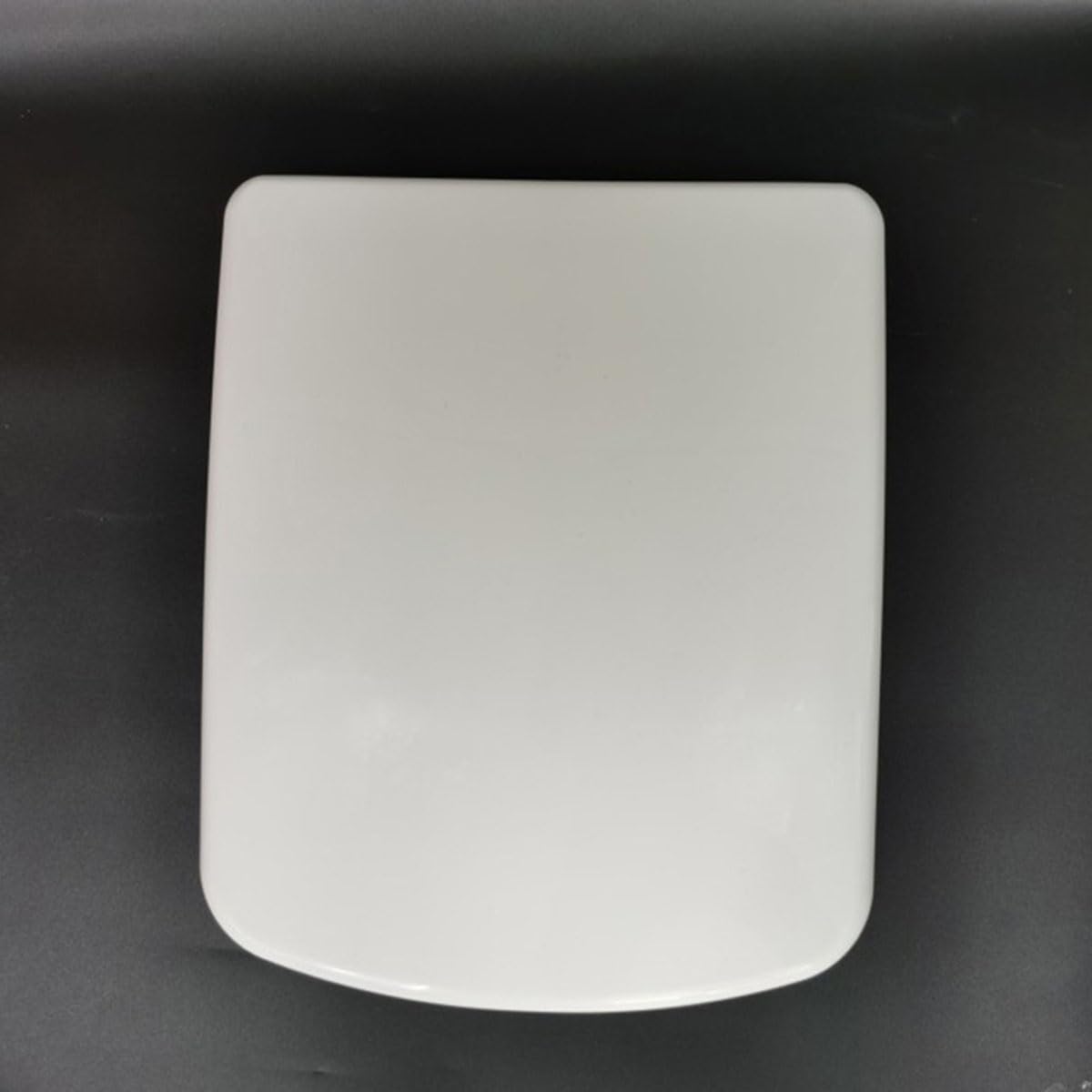 IBOWZ Tapa de WC Bisagras cuadradas Blancas de liberación rápida y fijación Superior Ajustable, 365 x 420 mm