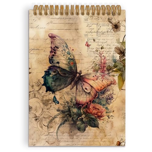 Carnet de notes à papillons 14 x 21 cm, fournitures de bureau école