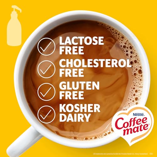 Nestle Coffee mate Coffee Creamer, Hazelnut, Concentrated Liquid Pump Bottle, Non Dairy, No Refrigeration, 50.7 fl oz (Pack of 2) - Image 5