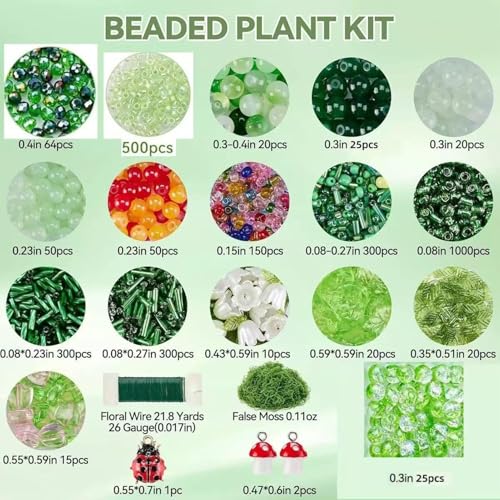 Kit de planta de cuentas para decorar tu casa con proyectos de bricolaje creativo 6