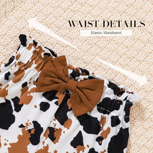 Image of SANMIO Toddler Girl Clothes Cute Ruffle Sleeve Shirt Floral Pants Headband