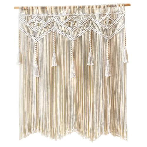 Cortinas de macramé tejidas a mano para transformar tus puertas y ventanas 2