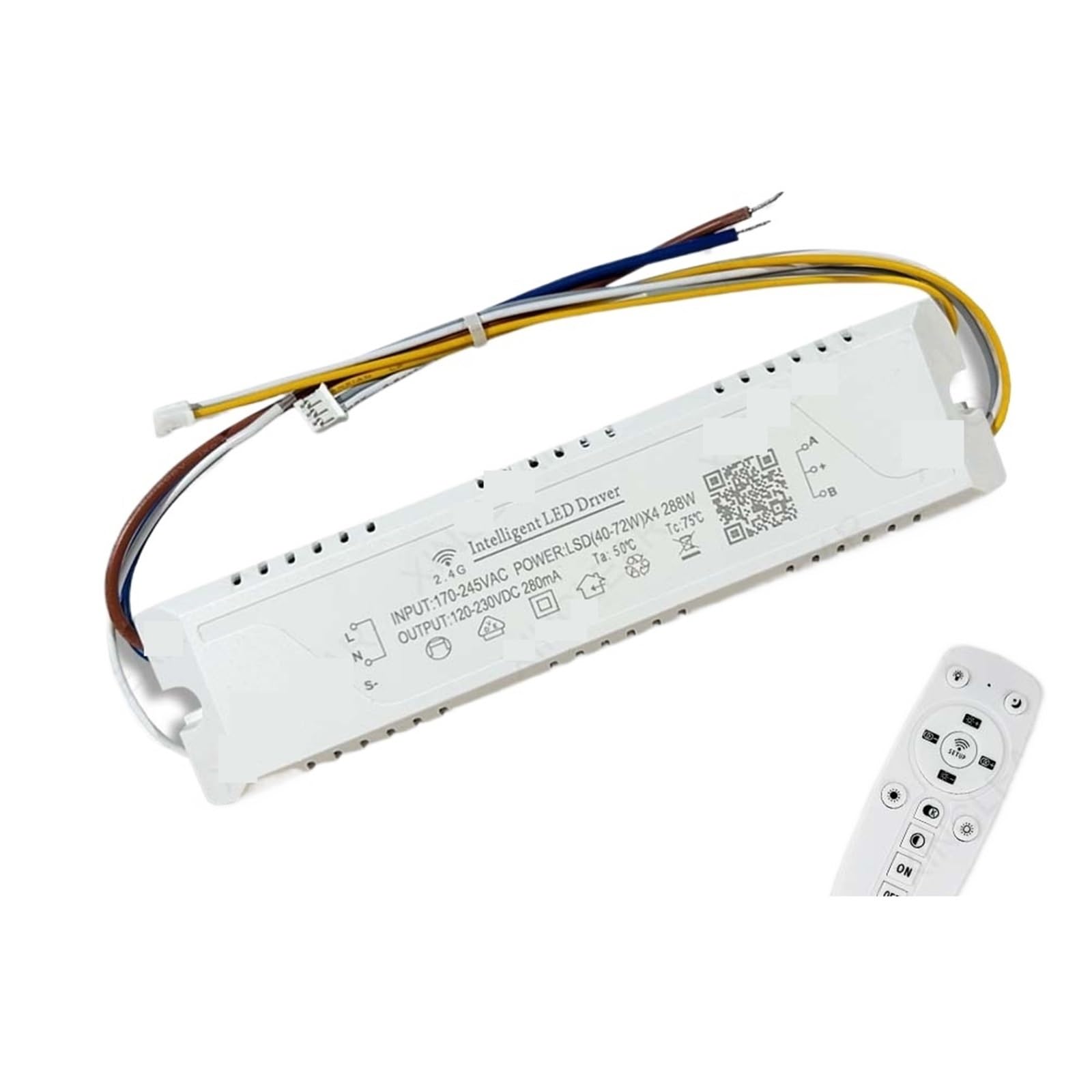 Driver LED 2.4G Telecomando + APP Controllo Illuminazione 160W 200W 240W 360W for Striscia Flessibile Bicolore e Lampadario(40-72Wx4)