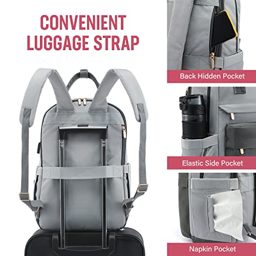 Image of LOVEVOOK Laptop Backpack for Women Girls, 15.6 Inch Waterproof Computer Backpack Student School Cute Bookbag Computer Bag