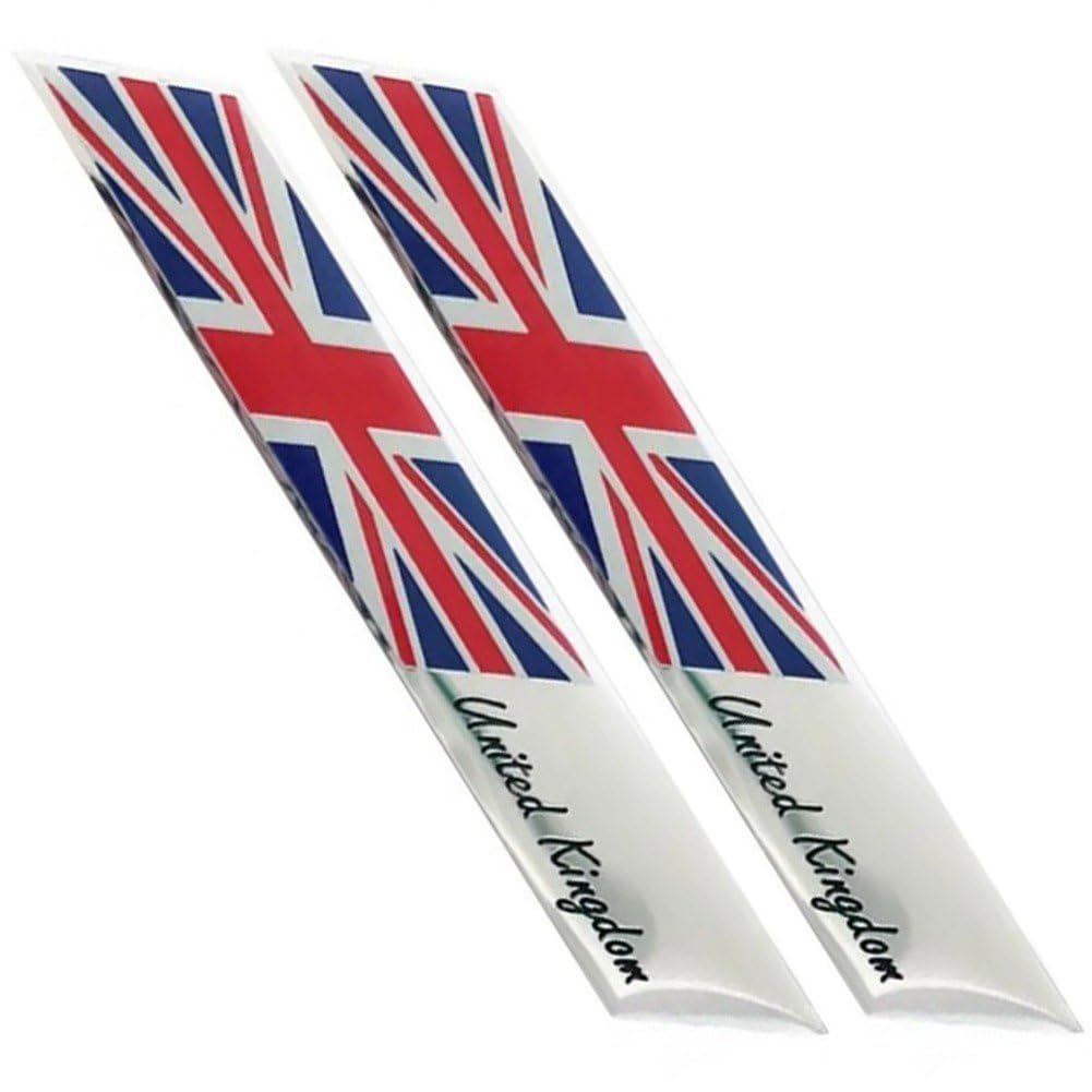 Hrippy Style 3 2Pcs/Set Car Emblem Sticker France Germany England Car Sticker Decal Bumper Body Decoration Flag Badge Emblem Car Sticker