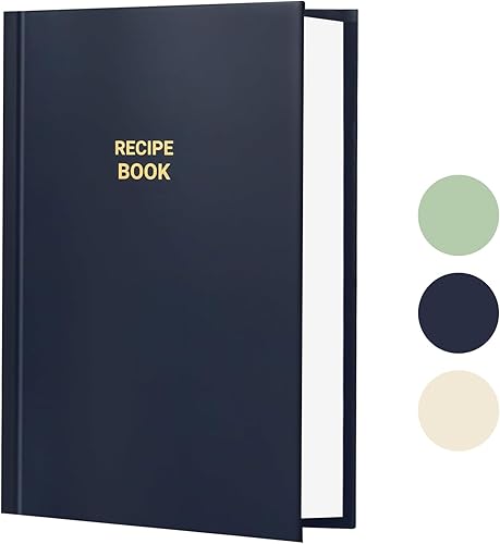 Miniatura 8 de Perfect Blank Recetas Book - Libro de recetas para escribir en tus propias recetas, organizar tus recetas, cubierta impermeable y cuaderno de