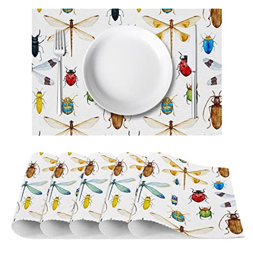 Sets de table imprimé coccinelles 30x45cm résistant chaleur x6 - 3