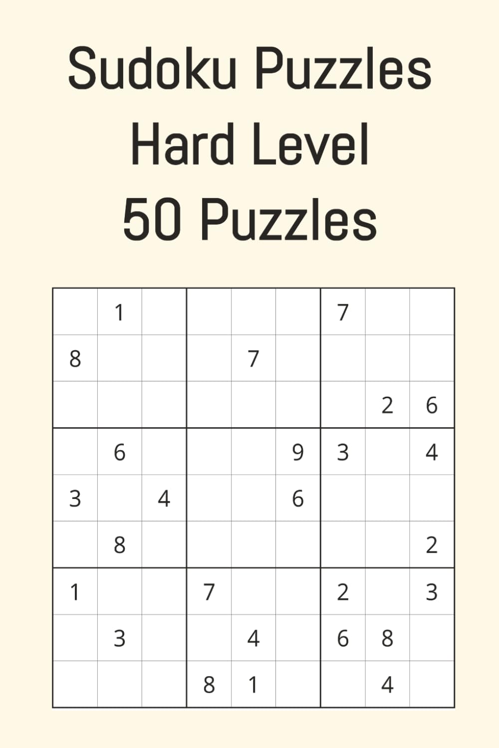Sudoku Puzzles Hard Level 50 Puzzles