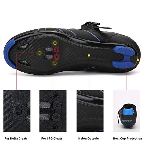 Image of Unisex Cycling Shoes Compatible with pelaton Indoor Road Bike Riding Shoes for Men and Women Delta Cleats Clip Outdoor Pedal