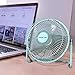 OPOLAR Desktop USB Fan, Low Noise Personal Table Mini Desk Fan with 6 Inch Upgraded Blades Brings Enhanced Airflow, Small Metal Design USB Powered Cooling Fan, Teal Blue