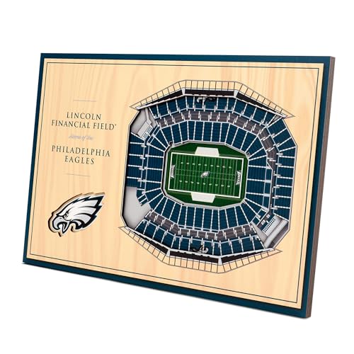 YouTheFan NFL Philadelphia Eagles 3D StadiumViews Desktop Display - Lincoln Financial Field, 8.00" x 12.00"