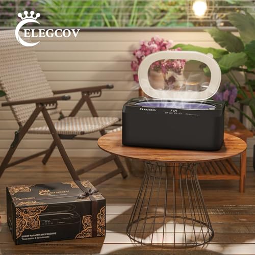 Paraffin Wax Machine for Hand and Feet, 4500ml Paraffin Warmer with 8 Pack Paraffin Wax Refills, Precision Temperature Control for Reservation Paraffin Wax Bath, Fast Wax Meltdown, Black