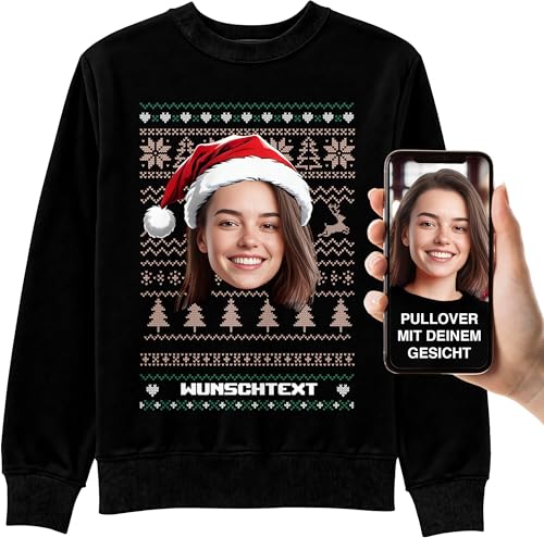BLAK TEE Unisex Personalisierte Geschenke Weihnachtspullover Mit Ihrem...