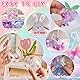 Nano Tape Bubbles Set, 3 Rollen Nano Tape Kit mit Pailletten, Glitzerpuder und Aufklebern, DIY Bubble Tape Nano Klebeband Doppelseitig Blowing Bubble Tape Geschenk Bastelsets für Kinder