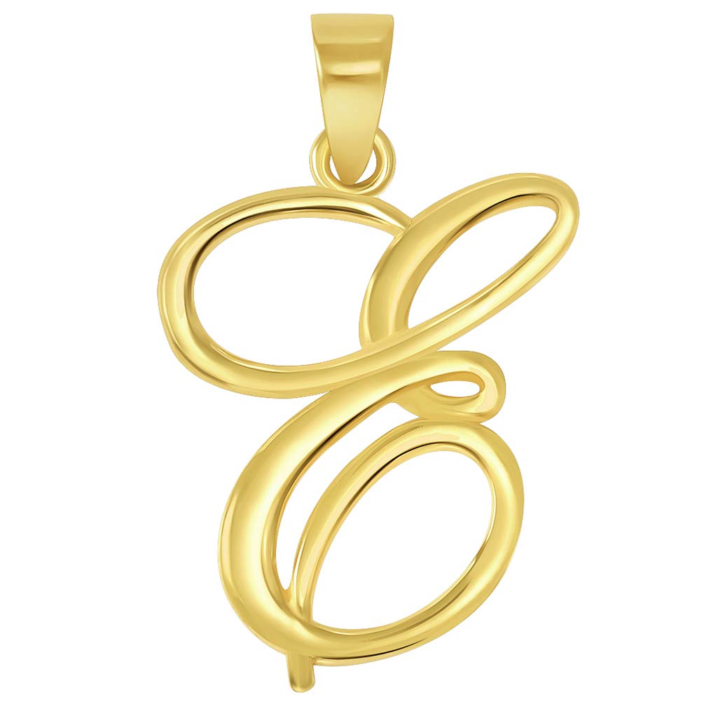 Jewelry America 14K Gold Script Initial Pendant