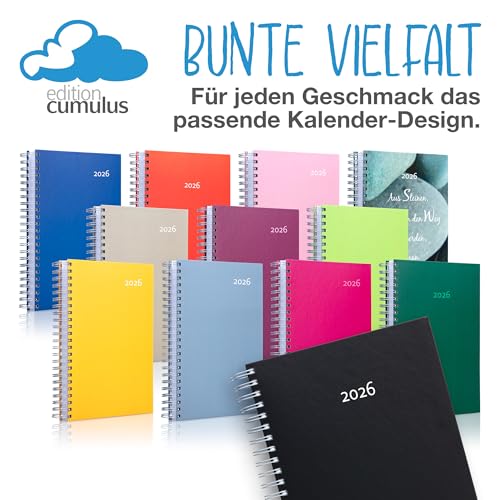 edition cumulus 2026 Der GROSSE Dicke – DIN A4 Kalender - BROMBEERE (lila) – MADE IN GERMANY - großzügiger Platz für deine täglichen Termine - perfekt für Büro und Zuhause