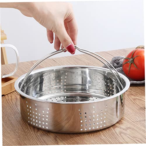 Separadores trio evitan alimentos mezclados en cestas de vapor de acero inoxidable 7