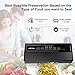 GERYON Vacuum Sealer, Automatic Food Sealer Machine for Food Savers w/Starter Kit|Led Indicator Lights|Easy to Clean|Dry & Moist Food Modes| Compact Design (Black)