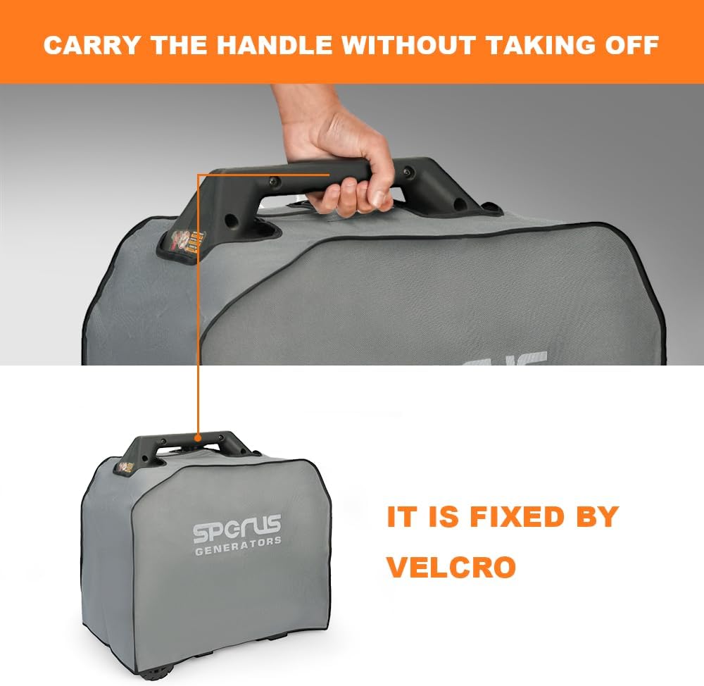 Oxford Dirtproof Fabric Waterproof Dustproof Universal Generator Cover (GRAY, 19.7 x11.1 x 15.4)