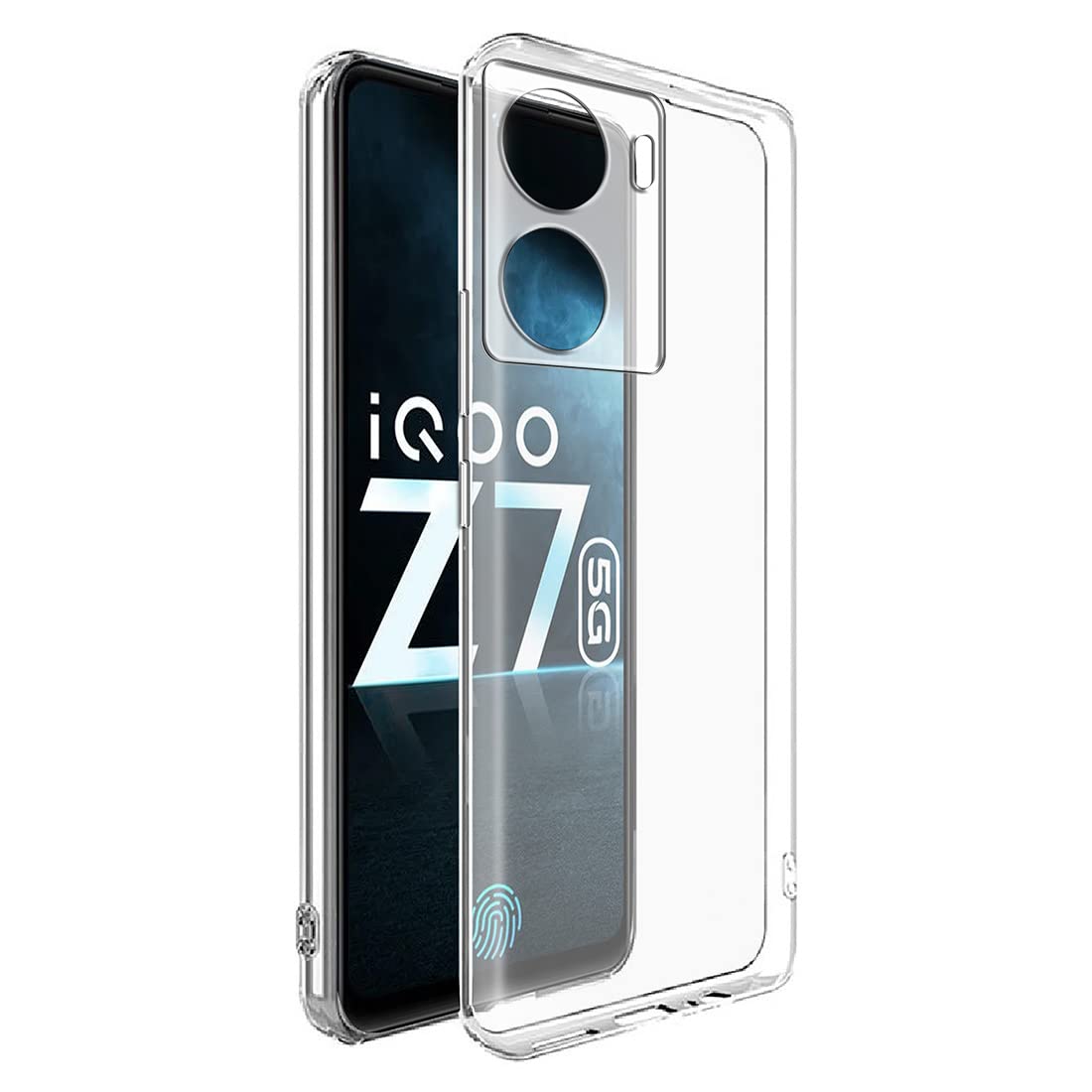 Amazon Brand- Solimo Basic Case for iQOO Z7 5G (Thermoplastic Polyurethane_Clear) (B0C14XF1WK) Amazon Price History, Amazon Price Tracker