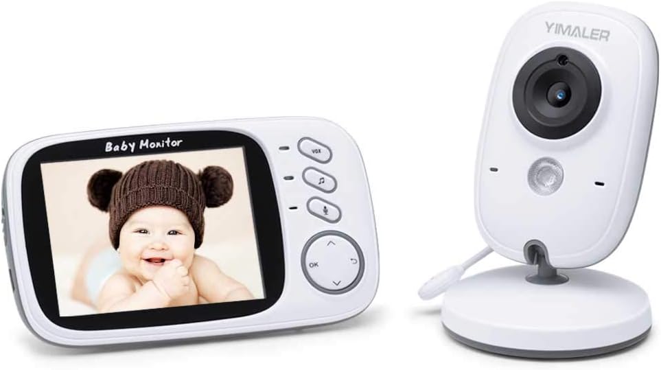 Babyphone Vidéo Zawaer - Caméra Surveillance Bébé, Vision Nocturne, Communication Bidirectionnelle