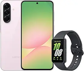 Samsung A56 5G (256GB) - Rosa + Galaxy Fit3 - Grafite