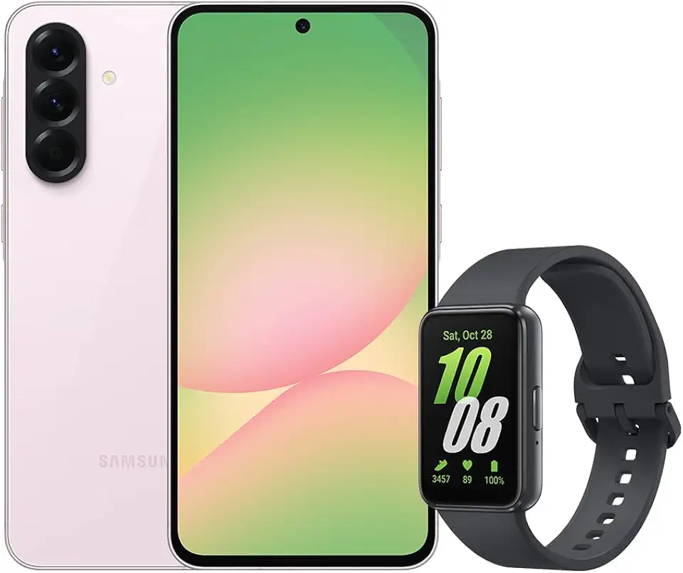 Samsung A56 5G (256GB) - Rosa + Galaxy Fit3 - Grafite