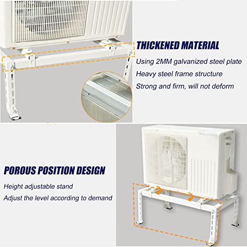 Support de climatiseur au sol en acier galvanisé robuste pour unité extérieure mini-split