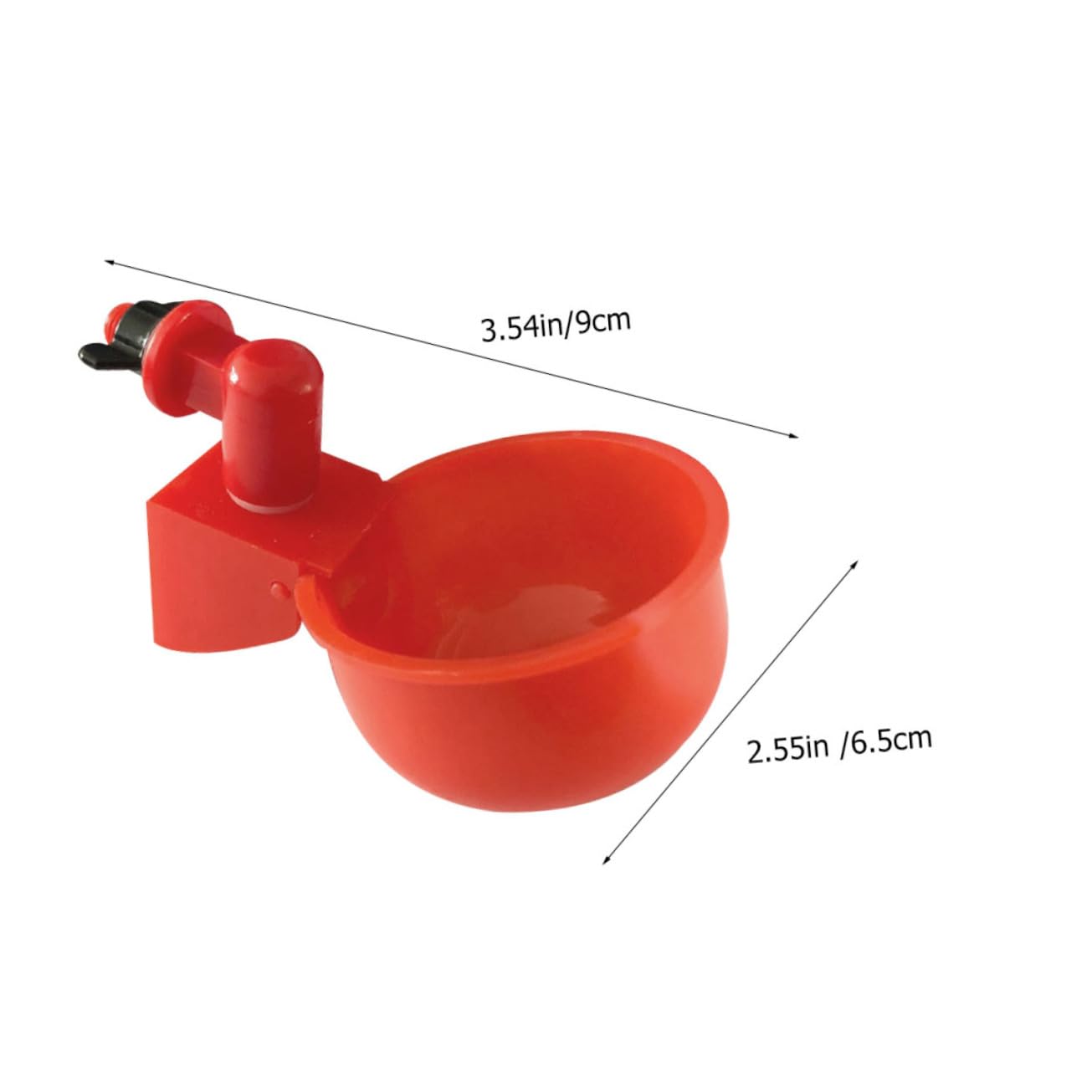 Abaodam 2pcs Automatic Drinking Bowl Chicken Water Feeders Bird Water Feeders Quail Cups