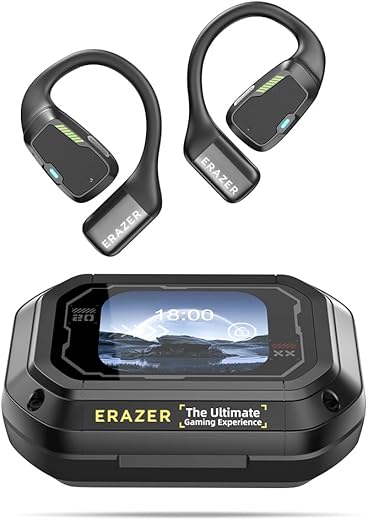 QYGCKJ ERAZER XP6 AI Headphones Open Free Wireless Bluetooth AI Translator Earbuds Bluetooth Earphones for Listening to Music & Calling, Support 135 Languages Bluetooth Translation & Meeting Summary