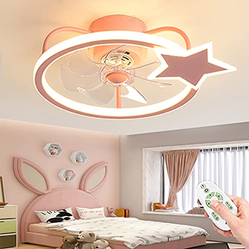 Ventilateur de plafond silencieux et moderne à intensité variable avec télécommande