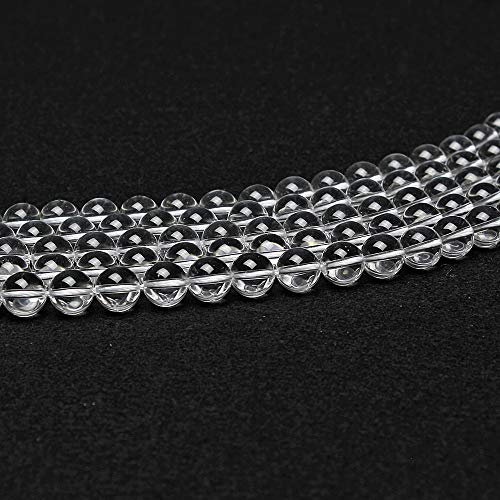 Mjdcb 7A Natural White Clear Quartz Round Beads Gemstone Beads For Diy Necklace Bracelat Jewelry Making Strand 15" (6Mm) #TOP4
