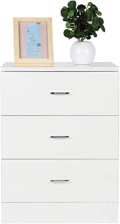 Nightstand Bedside Table 3 Drawers Bedside Table Side Table Modern Wooden Chest of Drawers for Bedroom Side table