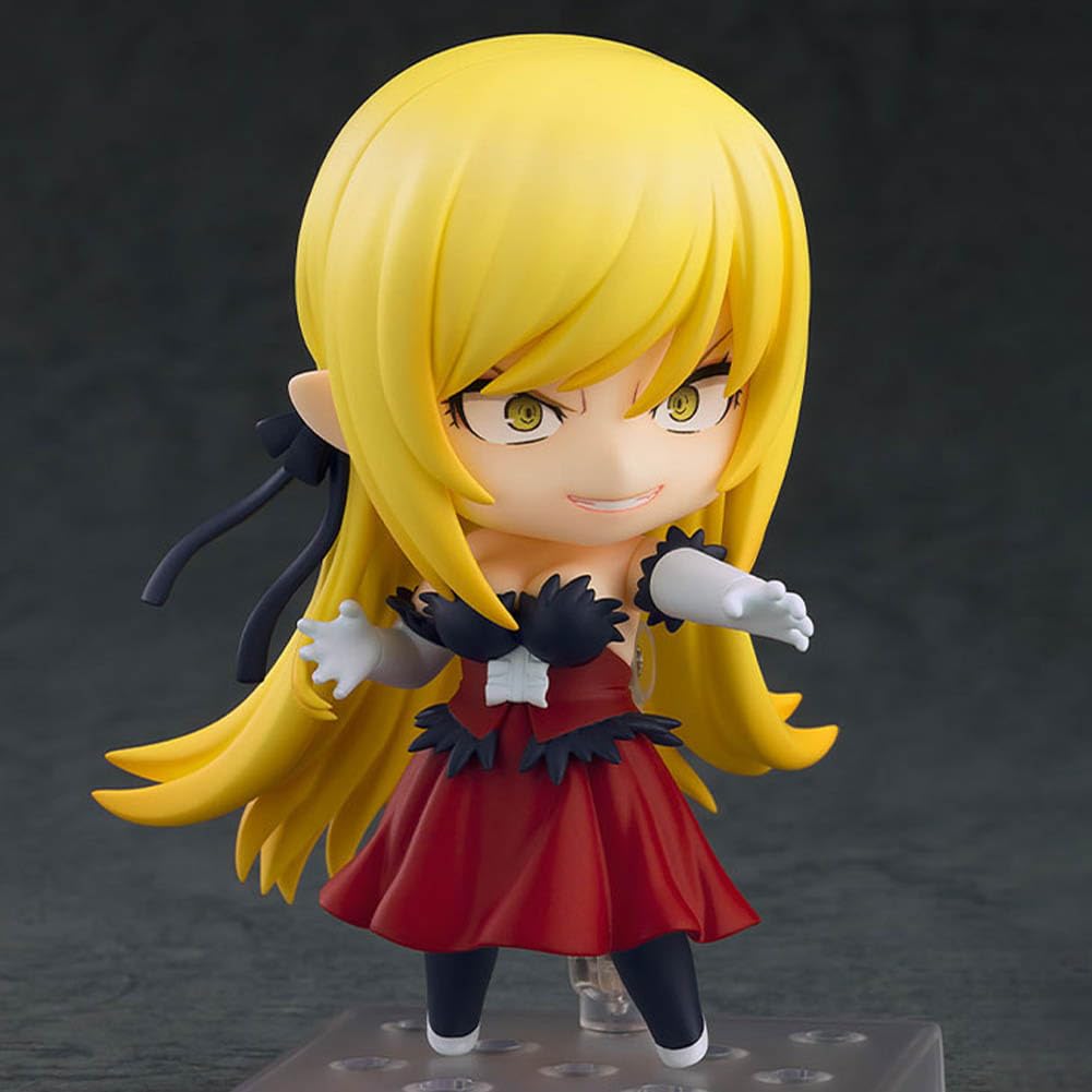 Anime ruchoma figurka z wymiennymi akcesoriami Oshino Shinobu, model z PCW, 10 cm, mini kolekcjonerska dekoracja, prezent dla fanów anime