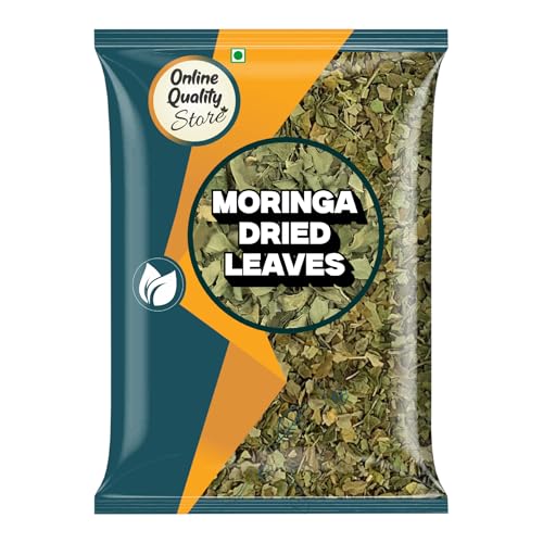 Image of Online Quality Store Moringa Leaves - 100g | Dried Drumstick Tree Leaves, Natural Super-Food, Herbal Supplement - for Making Herbal Tea, Smoothies, Soups