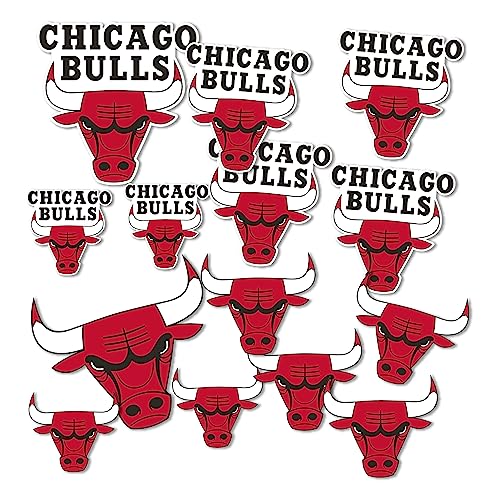Desert Cactus Chicago Bulls Sticker NBA Officially Licensed Vinyl Decal Laptop Water Bottle Car Scrapbook Sheet (Type 1-1)
