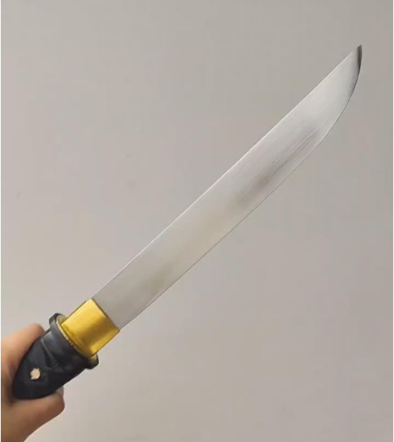 Handmade Short Knife Dagger Sharp Print Cutting Outdoor Manganese Steel Sword 17 Inches Black/White