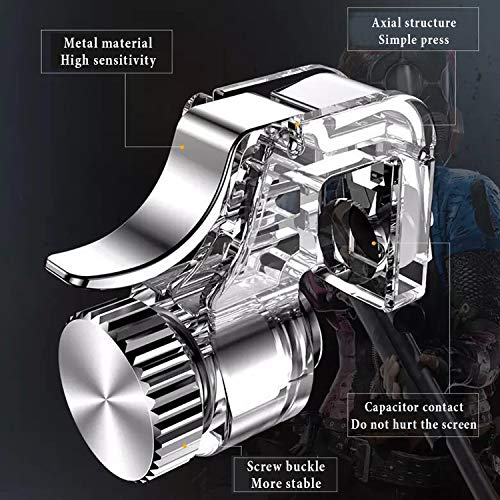 Newseego Mobile Game Controllers, Phone Triggers For Mobile Phone, Shooter Sensitive Controller Joysticks Aim & Fire Trigger Keys For Knives Out/Rules Of Survival (1 Pair Mobile Triggers) #TOP3