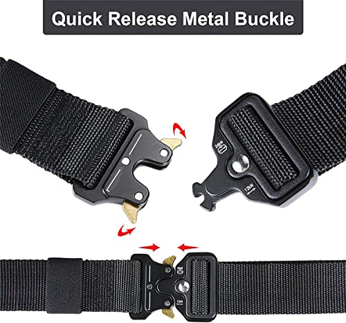VANGULL Tactical Belt 1.5 Inch Belts Nylon Web Work Belt with Heavy Duty Buckle2