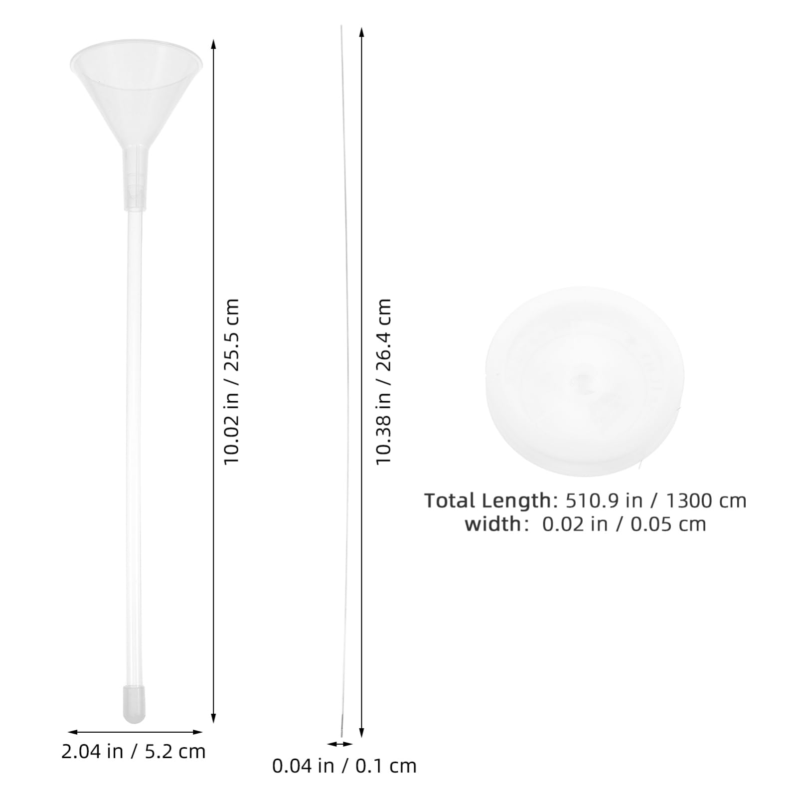 TEHAUX 1Set Bead Dispensing Funnel for Jewelry Making Beading Tools Kit with Funnel Crochet Hooks and Transparent Clip for Easy Crafting and Projects