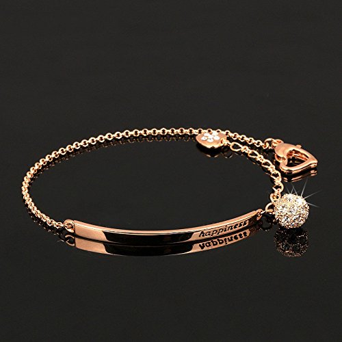 Skyeye Moda Partido Oponente Pulsera de Cadena 18 K Oro Rosa Señora Pulsera Ropa Decoración del Partido Joyería Hermosa Pulsera Clásica