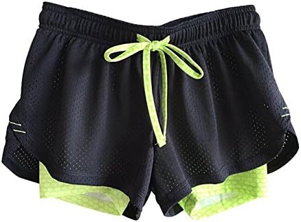 Women Quick Dry 2 in 1 Sports Yoga Gym Shorts Running Short Fitness Jogging