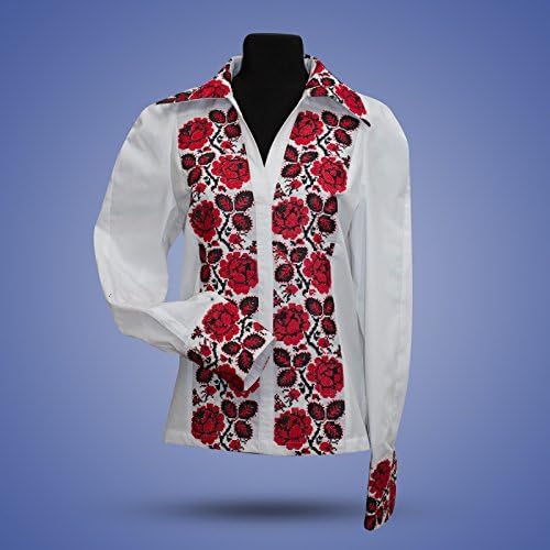 Ukrainian Embroidered Traditional Folk Blouse, Vyshyvanka, Shirt for Woman All Sizes (M (90-95cm chest))