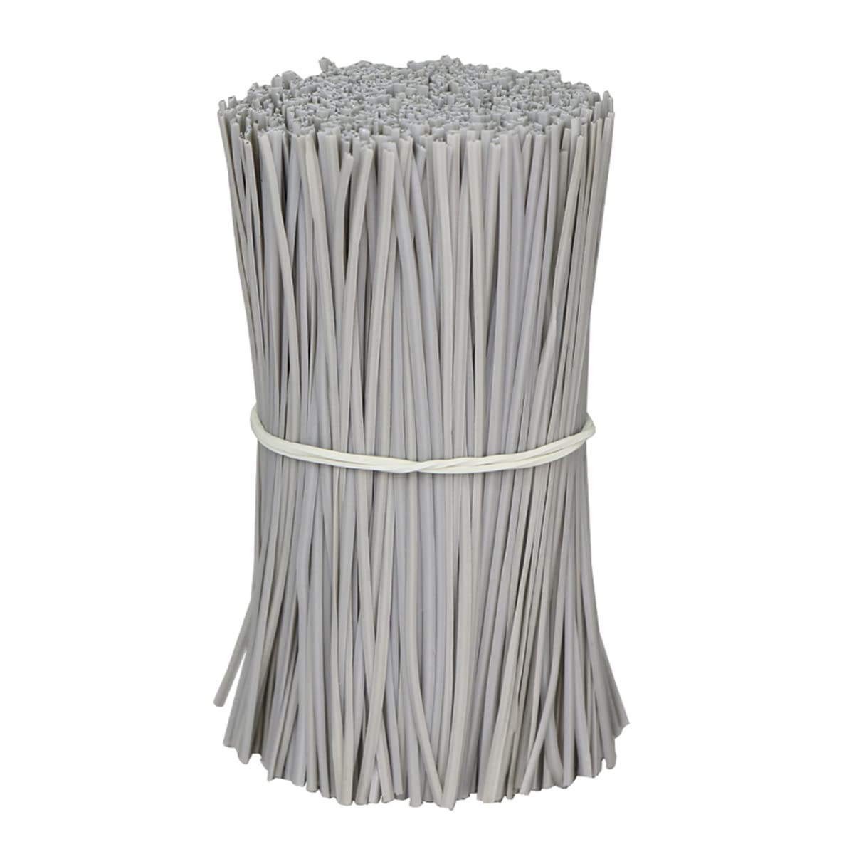 Cozylkx 100pcs 10cm Garden Wire Ties Twist, Reusable Plastic Coated Wire Plant Ties Flexible Garden Tie for Climbing Plants,Grey