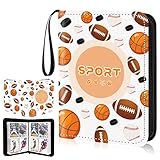 Amplia gama de aplicaciones: este tarjetero deportivo se puede aplicar ampliamente, se puede utilizar para almacenar varias tarjetas, como tarjetas de béisbol, tarjetas de baloncesto, tarjetas de fútbol, tarjetas de hockey o álbumes. Esta carpeta es excelente para los fanáticos de la colección de tarjetas de fútbol de hockey.