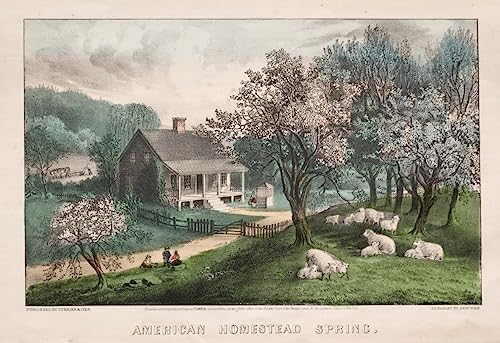 Affiches et gravures de salon impression sur toile Homestead Spring 60x90