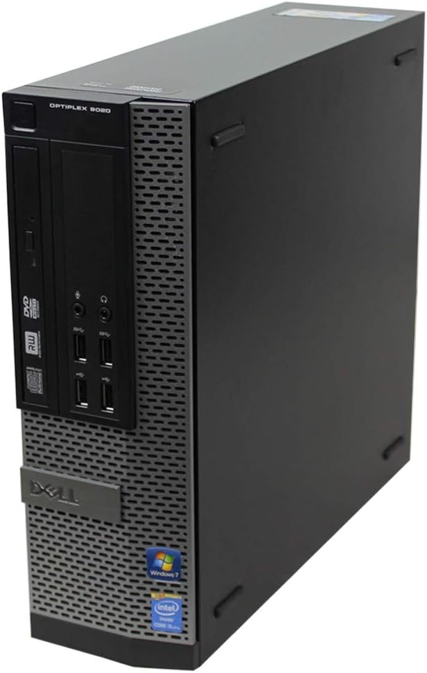 Dell Optiplex SFF 9020, Intel i7-4770 3.40GHz, 8GB Ram, 1TB HDD, DVD, Windows 10 Professional Desktop PC Computer (Renewed)
