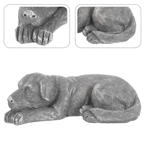 Statue Commémorative Chien Chat ORFOFE Résine Extérieure Résistante